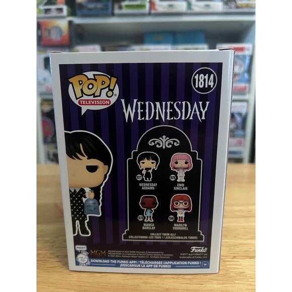 LE 9500 PCS EXC Wednesday w/ Piranhas Funko Pop #1814 Addams Family Ortega TV - Picture 3 of 6